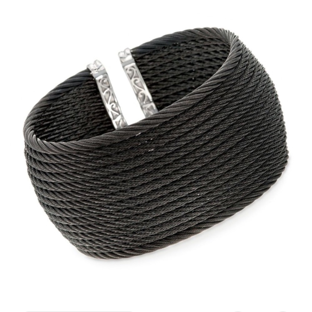 HP! 🎉ALOR Cable Bracelet Bangle Cuff 18K - Picture 3 of 9